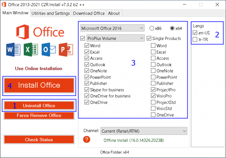 Office 2016 – 2019 – 2021 – 2024 Professional Plus VL Katılımsız